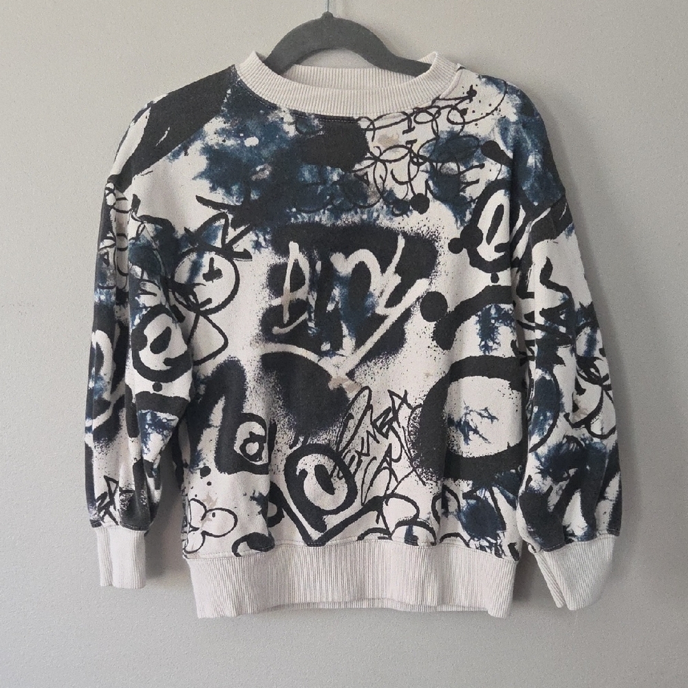 2/$15 Zara Graffiti Print Sweatshirt (6)